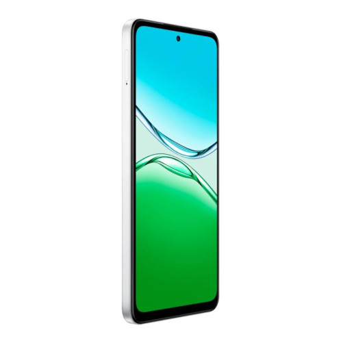OPPO A6i 5G, 6 Go + 128 Go, lecteur d'empreintes digitales latéral, 6,67 pouces, ColorOS 15, Android 15, Dimensity 6300 Octa Core, réseau : 5G (blanc) SO251W64-013